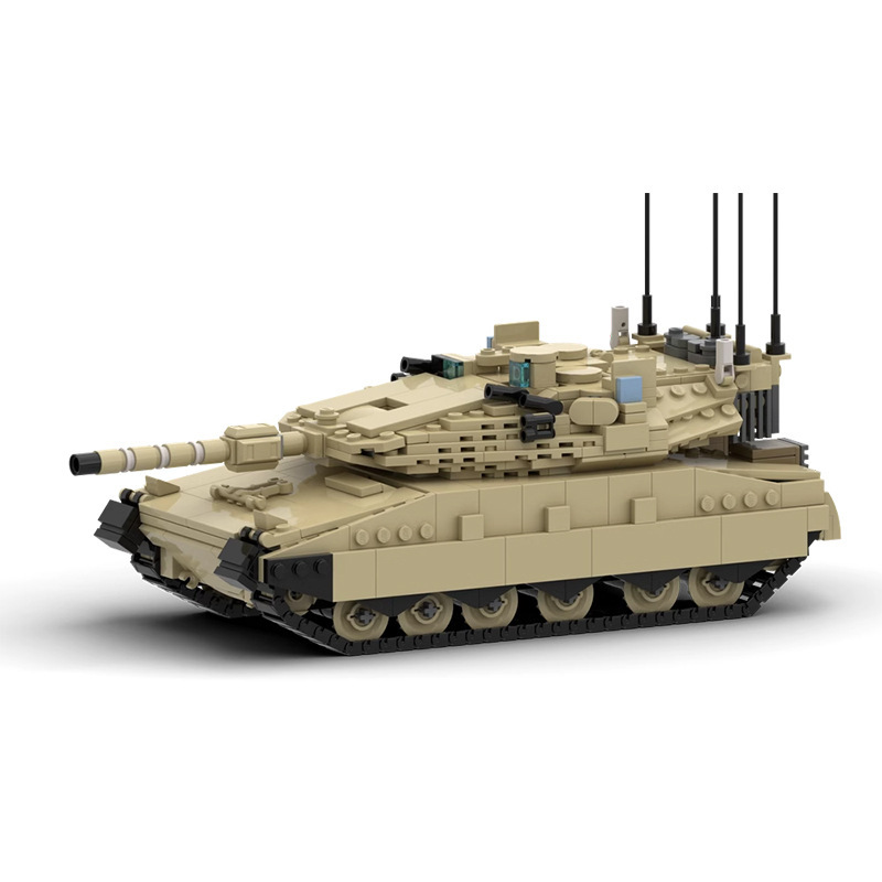 Lego Compatible Military Tank - Blocos de Montar Tanque Merkava Mk4,