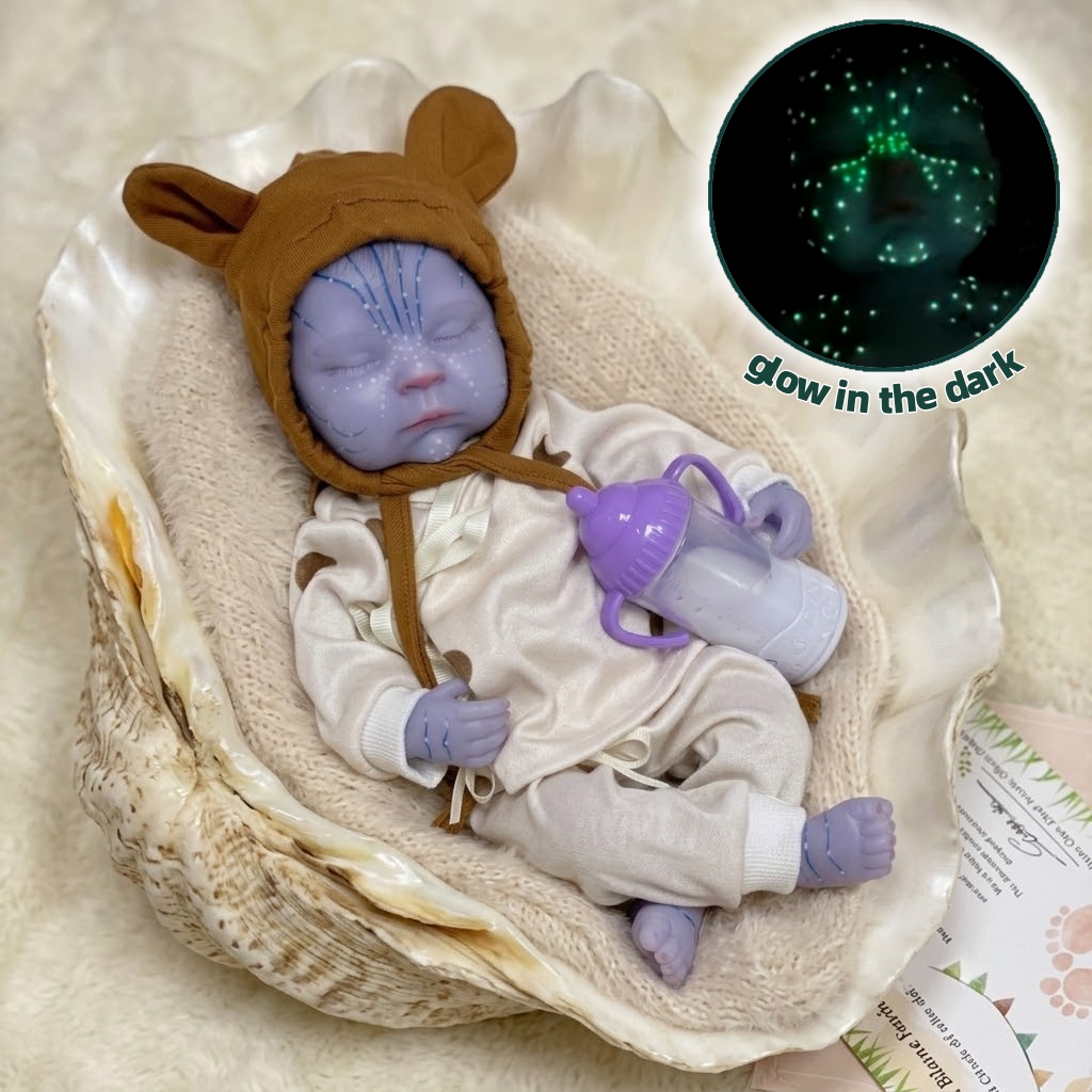 Reborn Baby Doll Silicone Realistic - Boneca Bebe Reborn de 13 Polegadas