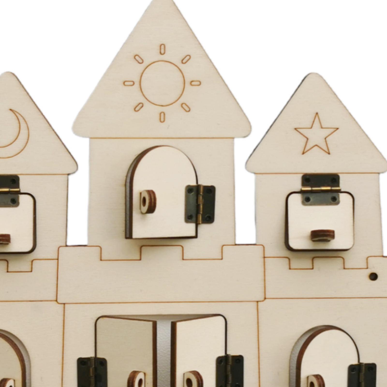 Quadro de atividades em madeir - Montessori Wooden Busy Board Toddler avaliação e preço