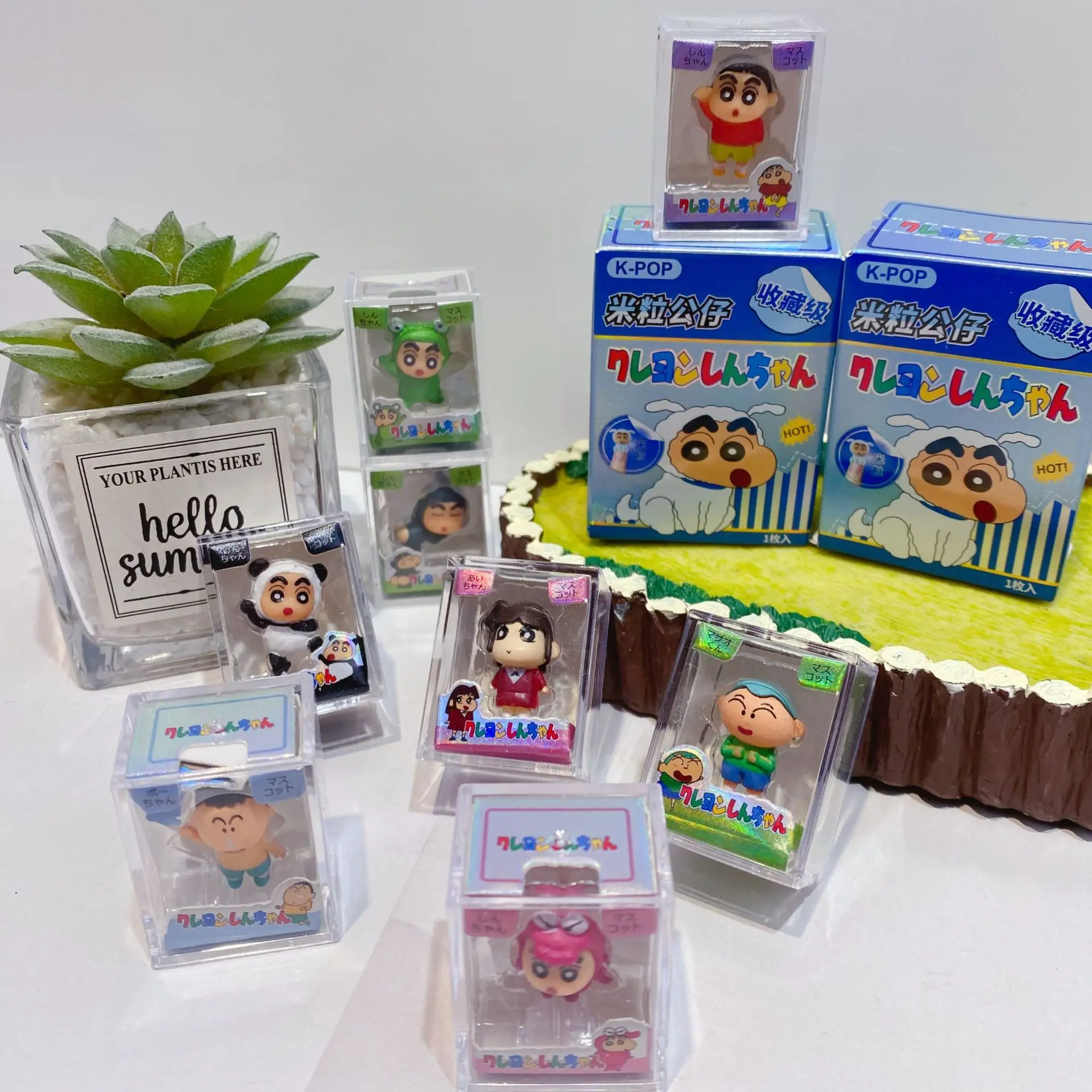 Novas Figuras de Anime Crayon  - Anime Action Figure Blind Box avaliação e preço