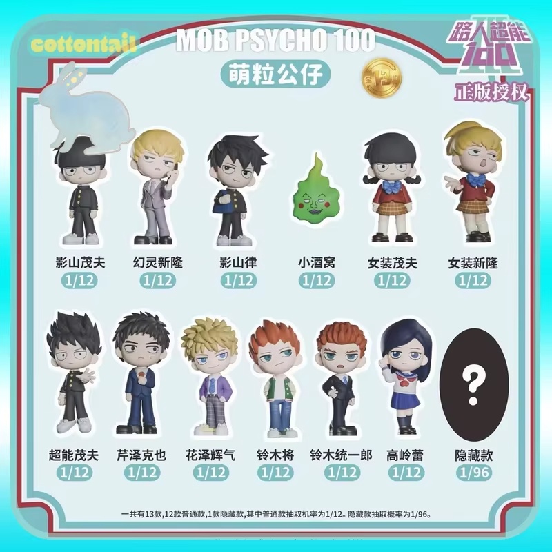 Cottontail Mob Psycho 100 Mini - Anime Action Figure Blind Box avaliação e preço